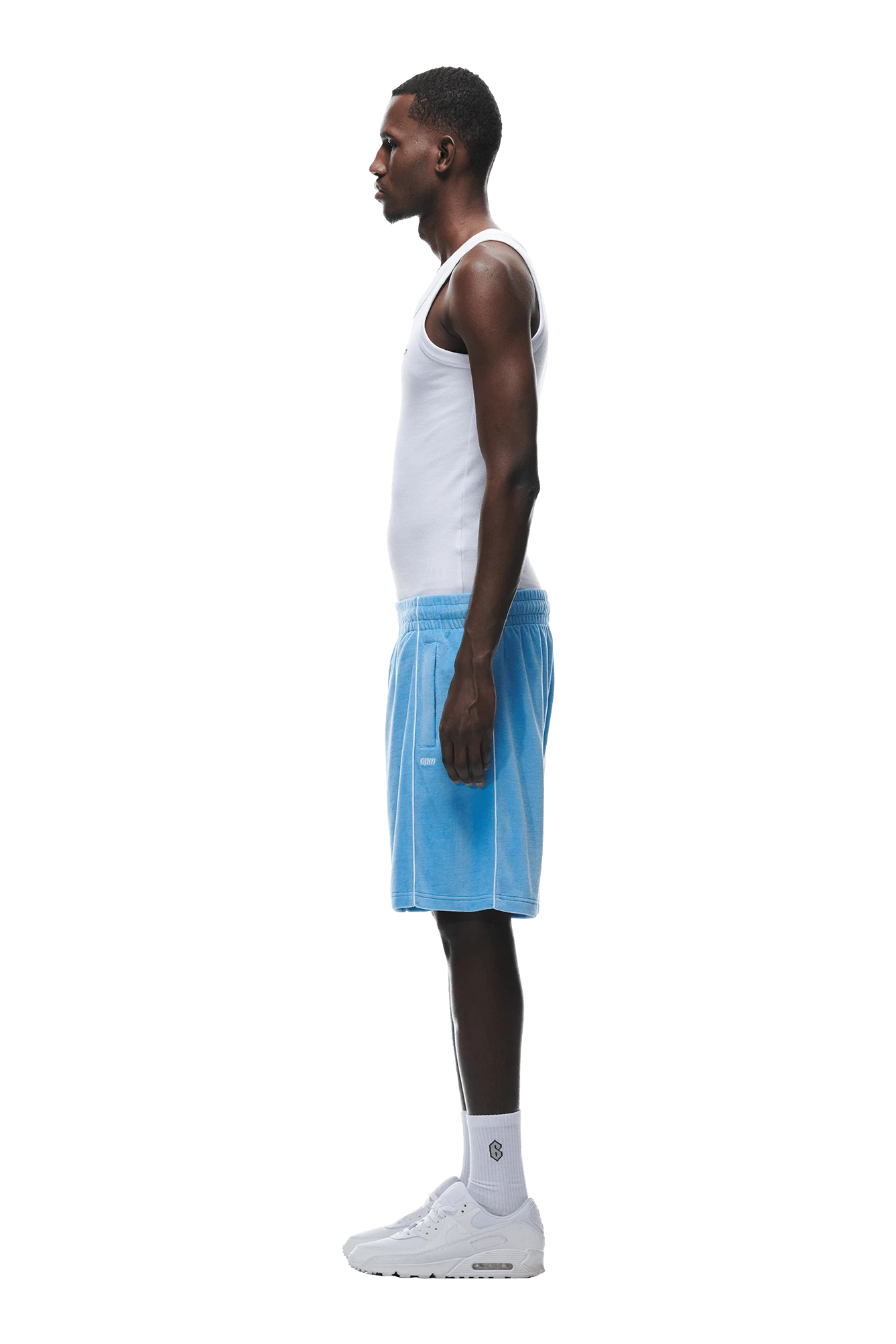 VELOUR SHORTS BLUE(Velour Shorts Blue) 4 VELOUR SHORTS BLUE(Velour Shorts Blue) - Image 2