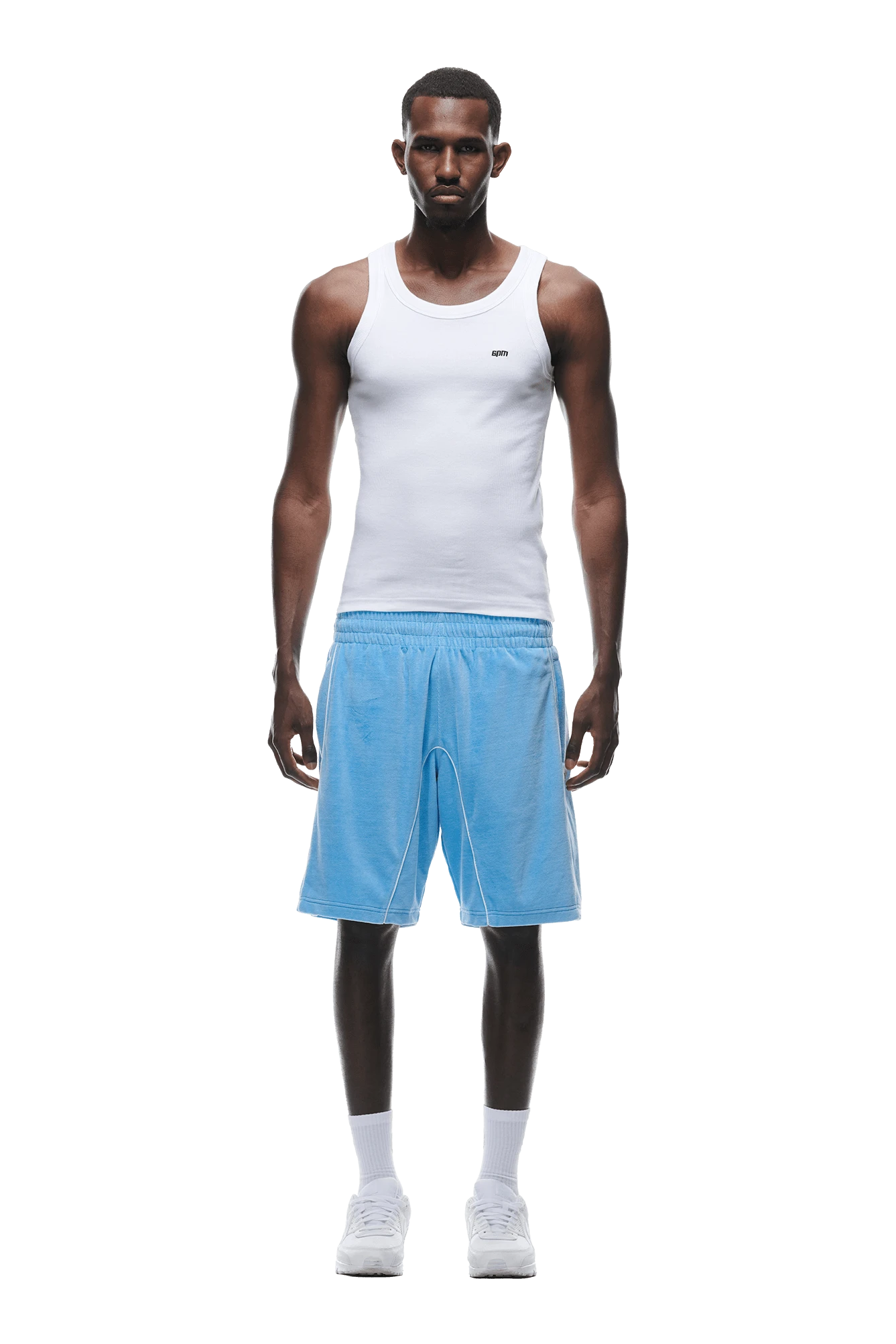 VELOUR SHORTS BLUE(Velour Shorts Blue) 3 VELOUR SHORTS BLUE(Velour Shorts Blue)