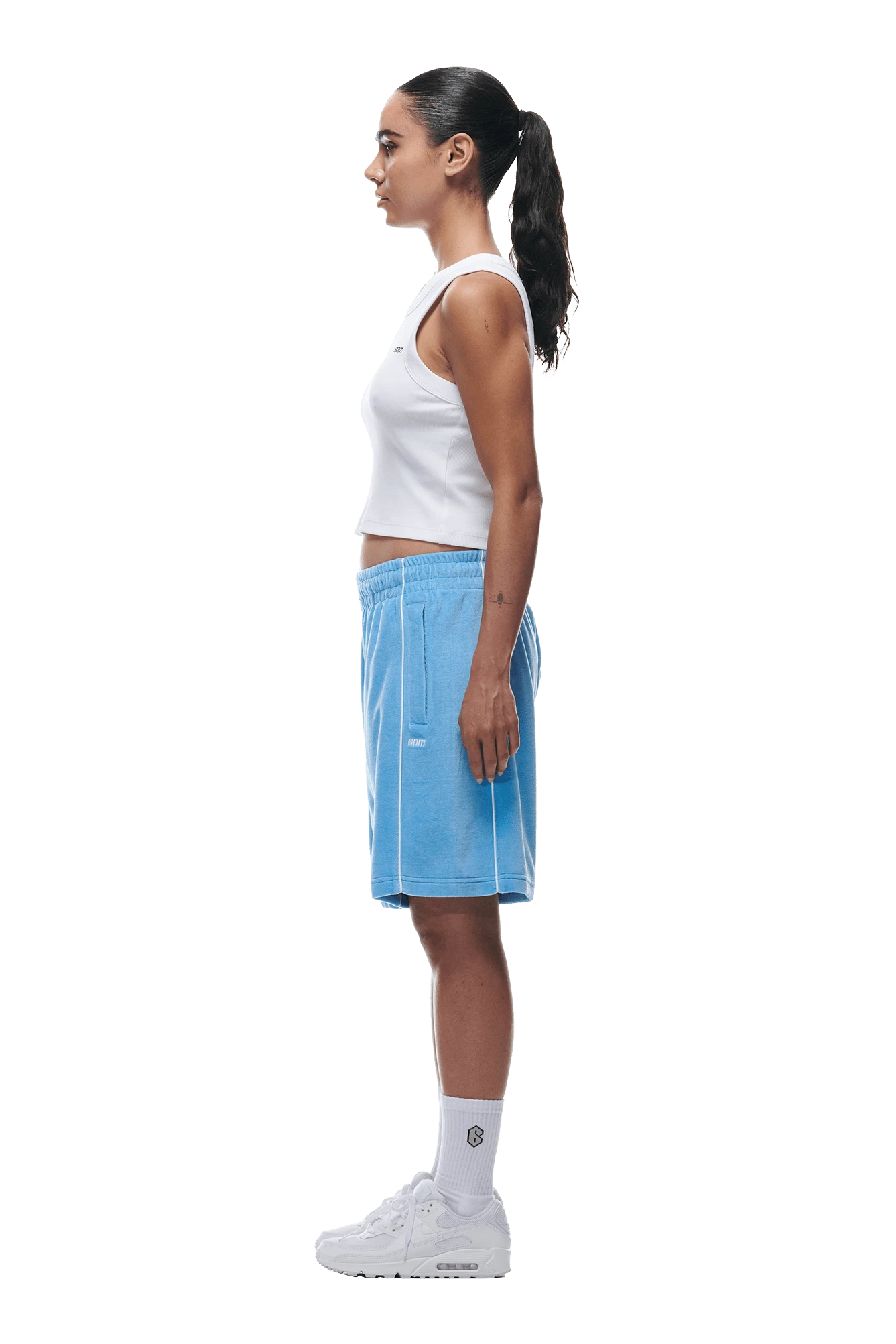 VELOUR SHORTS BLUE(Velour Shorts Blue) 7 VELOUR SHORTS BLUE(Velour Shorts Blue) - Image 5