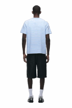 STRIPED T-SHIRT BLUE(Striped T Shirt Blue) 10 STRIPED T-SHIRT BLUE(Striped T Shirt Blue) -6PM CLOTHING SALE 0071 2406 6PM ECOM COLLECTION 2 LOOK 22 12800 min