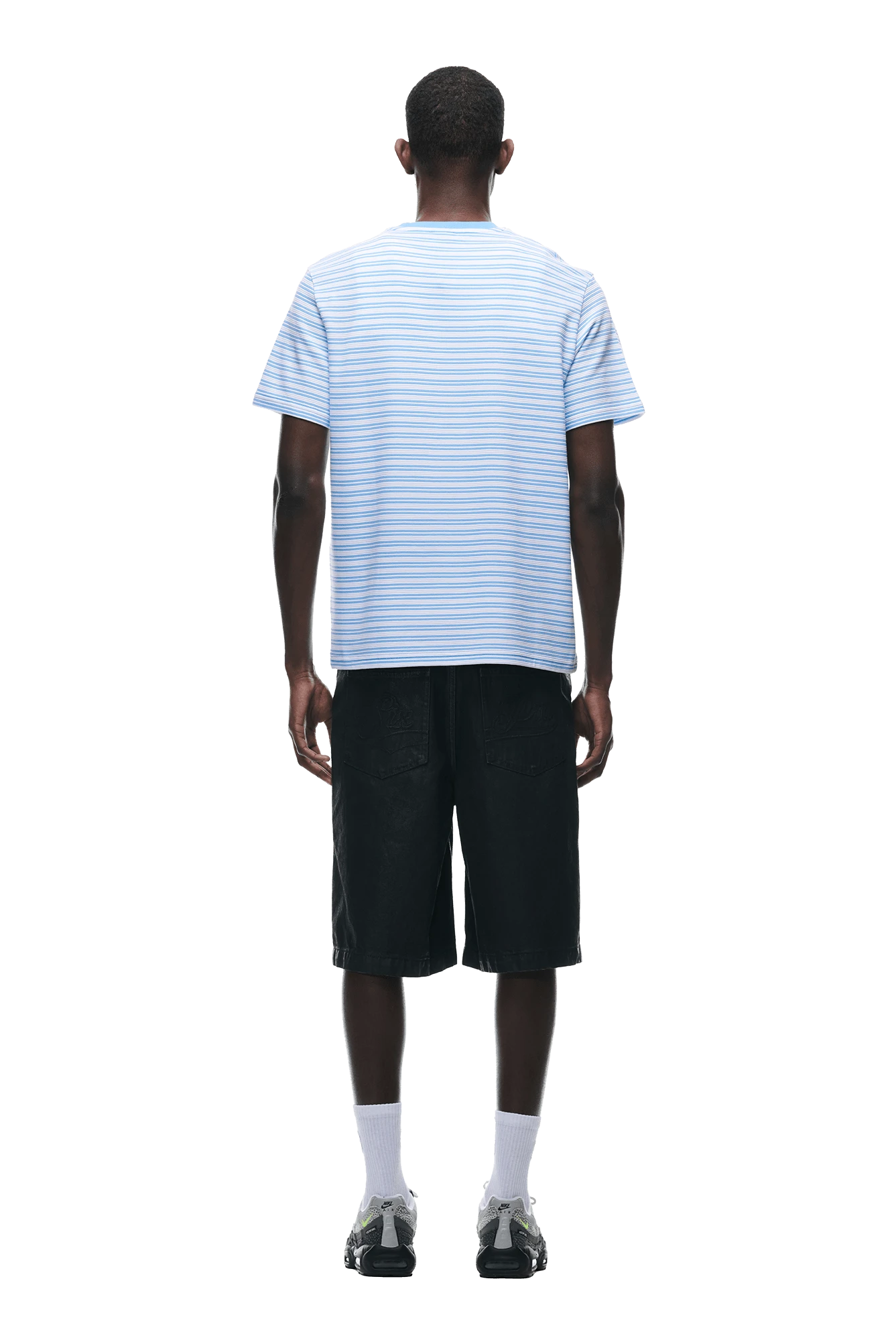 STRIPED T-SHIRT BLUE(Striped T Shirt Blue) 5 STRIPED T-SHIRT BLUE(Striped T Shirt Blue) - Image 3