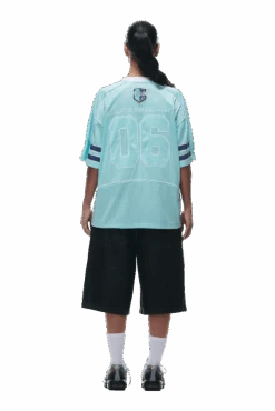 SUMMER FOOTBALL JERSEY TURQUOISE(Summer Football Jersey Turquoise) -6PM CLOTHING SALE 0080 2406 6PM ECOM COLLECTION 2 LOOK 20 13259 min