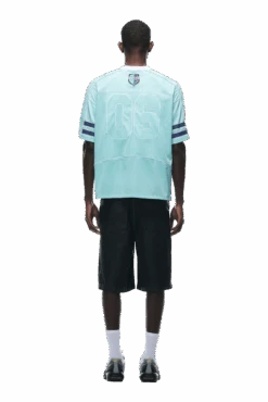 SUMMER FOOTBALL JERSEY TURQUOISE(Summer Football Jersey Turquoise) -6PM CLOTHING SALE 0083 2406 6PM ECOM COLLECTION 2 LOOK 20 12774 min