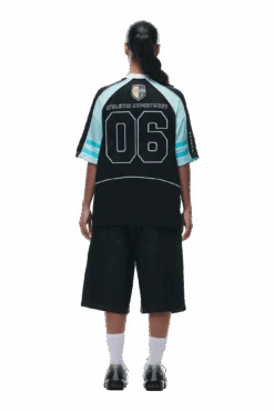 SUMMER FOOTBALL JERSEY BLACK(Summer Football Jersey Black) 13 SUMMER FOOTBALL JERSEY BLACK(Summer Football Jersey Black) -6PM CLOTHING SALE 0086 2406 6PM ECOM COLLECTION 2 LOOK 19 13282 min