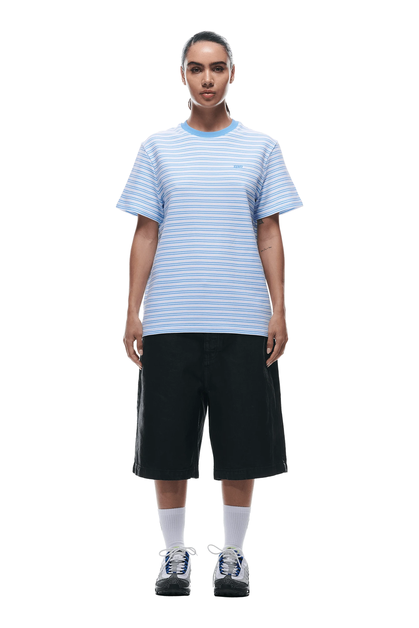 STRIPED T-SHIRT BLUE(Striped T Shirt Blue) 6 STRIPED T-SHIRT BLUE(Striped T Shirt Blue) - Image 4