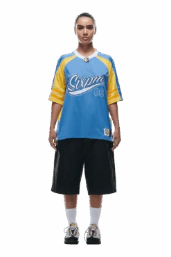 SUMMER FOOTBALL JERSEY BLUE(Summer Football Jersey Blue) -6PM CLOTHING SALE 0101 2406 6PM ECOM COLLECTION 2 LOOK 17 13172 min