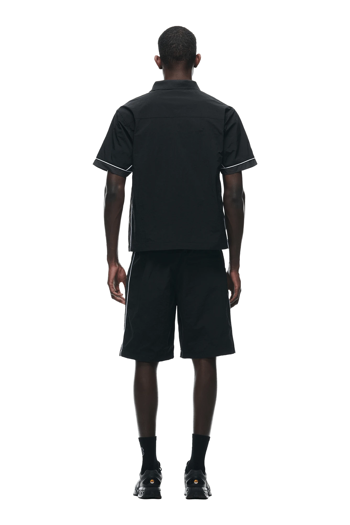 WARM UP NYLON HALF ZIP BLACK(Warm Up Nylon Half Zip Black) 4 WARM UP NYLON HALF ZIP BLACK(Warm Up Nylon Half Zip Black) - Image 3