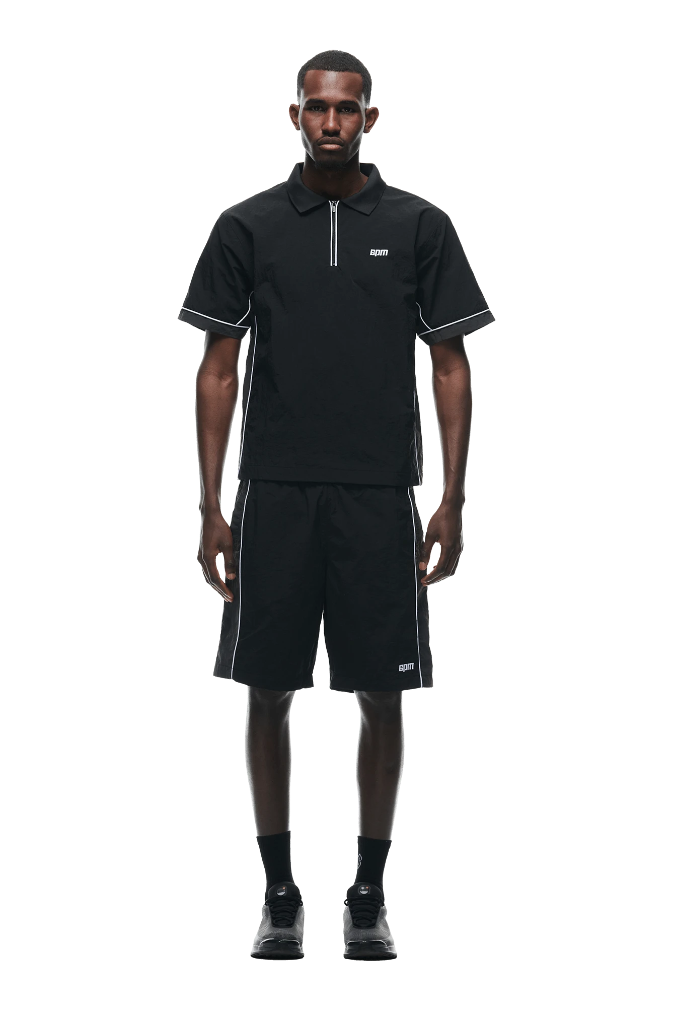 WARM UP NYLON HALF ZIP BLACK(Warm Up Nylon Half Zip Black) 2 WARM UP NYLON HALF ZIP BLACK(Warm Up Nylon Half Zip Black)