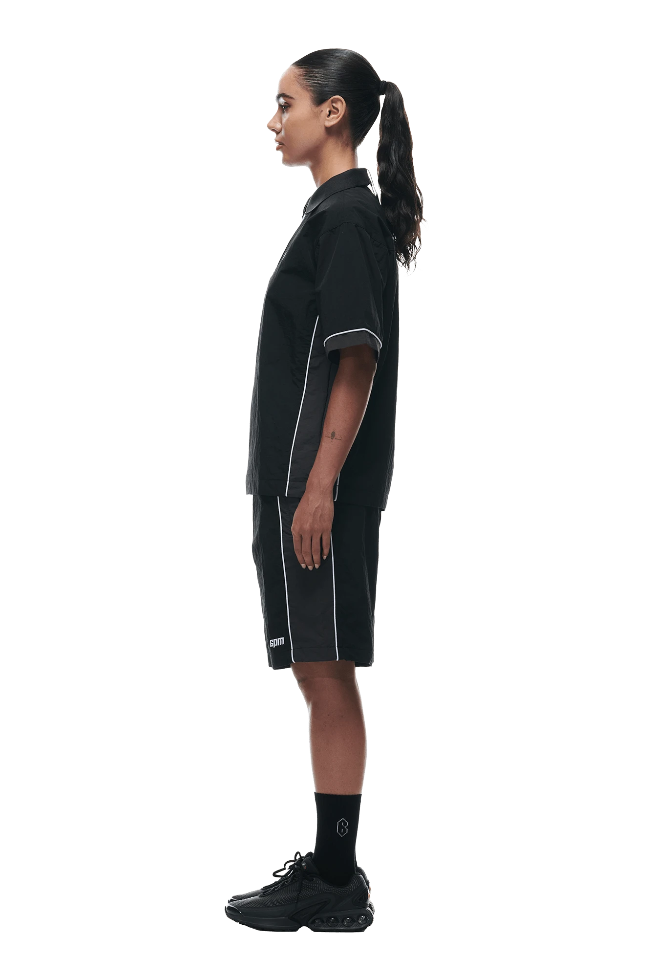 WARM UP NYLON HALF ZIP BLACK(Warm Up Nylon Half Zip Black) 6 WARM UP NYLON HALF ZIP BLACK(Warm Up Nylon Half Zip Black) - Image 5