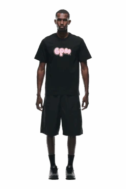 BUBBLE LOGO T-SHIRT BLACK(Bubble Logo T Shirt Black)