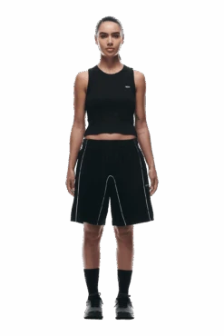 VELOUR SHORTS BLACK(Velour Shorts Black) 11 VELOUR SHORTS BLACK(Velour Shorts Black) -6PM CLOTHING SALE 0125 2406 6PM ECOM COLLECTION 2 LOOK 13 12545 min