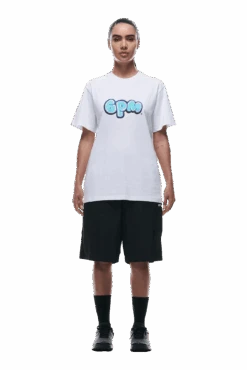 BUBBLE LOGO T-SHIRT WHITE(Bubble Logo T Shirt White) -6PM CLOTHING SALE 0164 2406 6PM ECOM COLLECTION 2 LOOK 06 12467 min