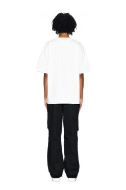 BLING T-SHIRT WHITE(Logo T Shirt Strass White) -6PM CLOTHING SALE 07102020 6PM LOVEHURTS 06Look 0508