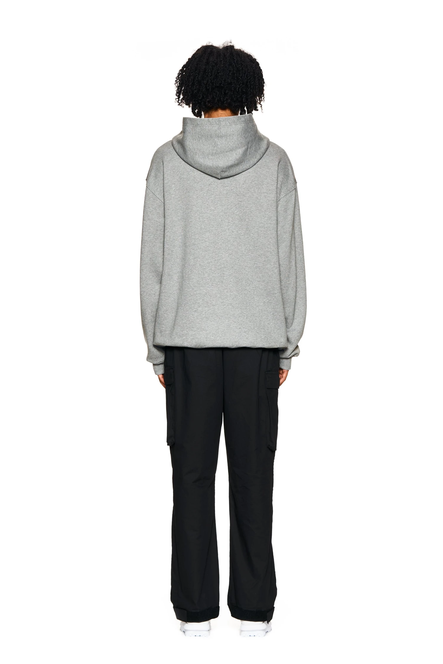 LOGO HOODIE GREY MELANGE(Logo Hoodie Grey) 6 LOGO HOODIE GREY MELANGE(Logo Hoodie Grey) - Image 4