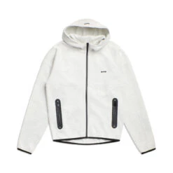 HOODED ROADMAN JACKET LIGHT GREY(Hooded Roadman Jacket Light Grey Melange)