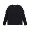 LAYERED LONGSLEEVE BLACK(Layered Longsleeve Black) -6PM CLOTHING SALE 11100 8020 M 69AW FLATLAY