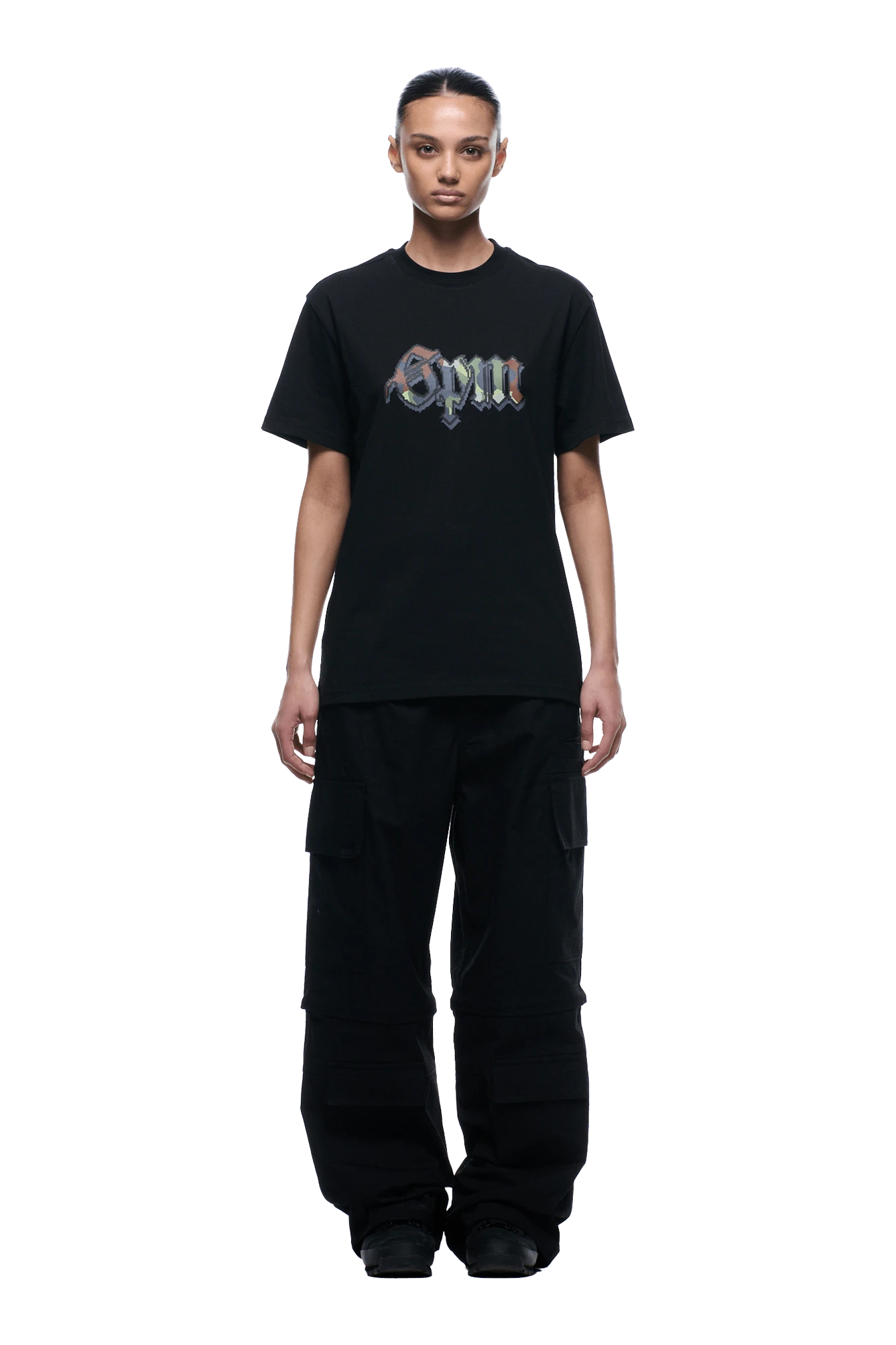 OLD ENGLISH CAMO TEE BLACK(Old English Camo Tee Black) 7 OLD ENGLISH CAMO TEE BLACK(Old English Camo Tee Black) - Image 5