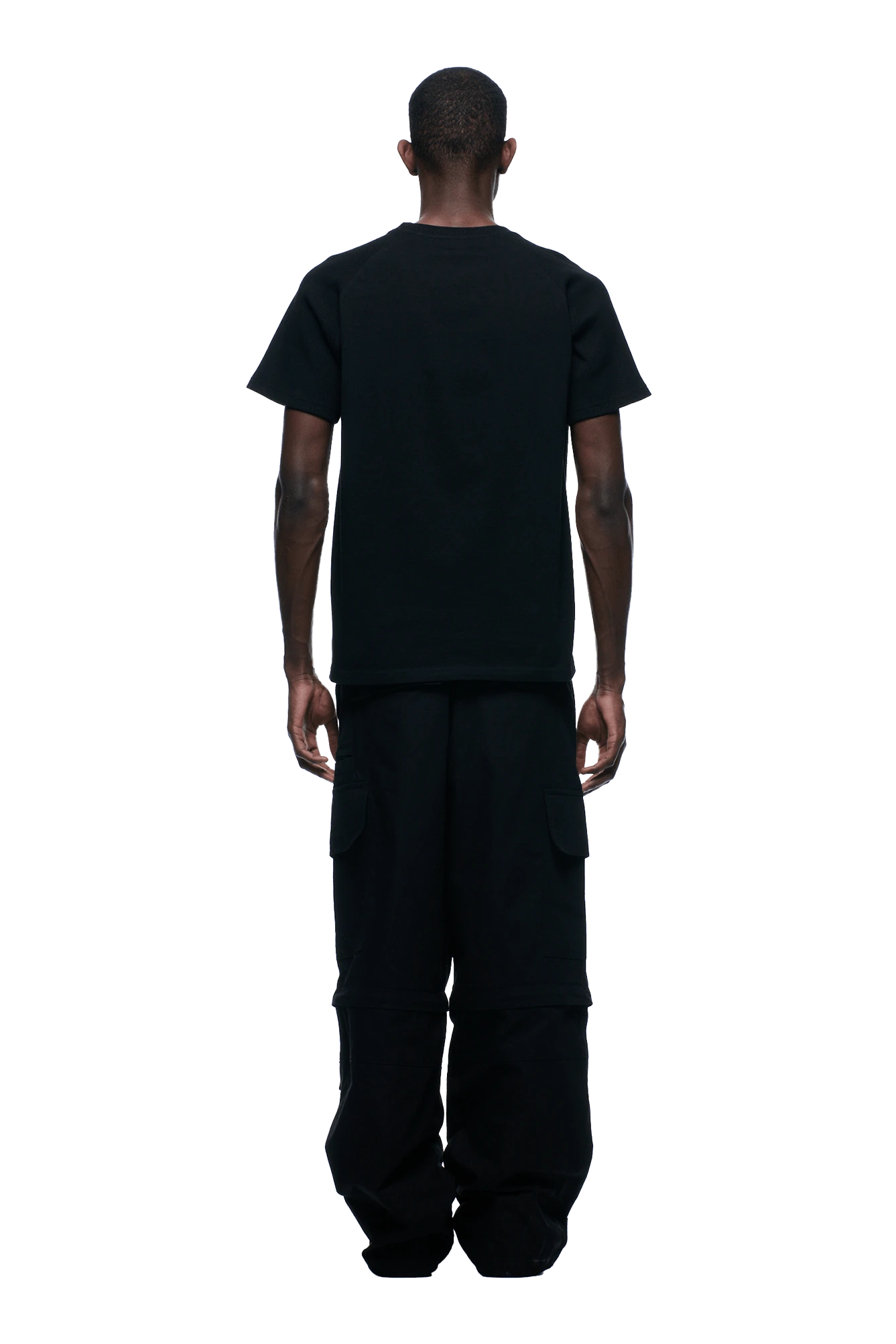 WAFFLE SLEEVE RAGLAN TEE BLACK(Waffle Sleeve Raglan Tee Black) 6 WAFFLE SLEEVE RAGLAN TEE BLACK(Waffle Sleeve Raglan Tee Black) - Image 4