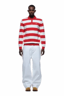 LS STRIPED POLO RED(Ls Striped Polo Red) -6PM CLOTHING SALE 1337x2005 6PM Spring 0074 250310 6PM ECOM LOOK 14 836 min