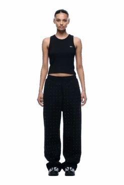RHINESTONE OPEN LEG JOGGER BLACK(Rhinestone Open Leg Jogger Black) -6PM CLOTHING SALE 1337x2005 6PM Spring 0126 250310 6PM ECOM LOOK 06 434 min