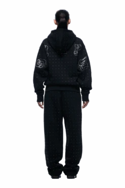 RHINESTONE LETTER ZIP HOODIE BLACK(Rhinestone Letter Zip Hoodie Black) -6PM CLOTHING SALE 1337x2005 6PM Spring 0131 250310 6PM ECOM LOOK 05 419 min