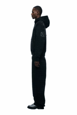 RHINESTONE LETTER ZIP HOODIE BLACK(Rhinestone Letter Zip Hoodie Black) -6PM CLOTHING SALE 1337x2005 6PM Spring 0136 250310 6PM ECOM LOOK 05 344 min