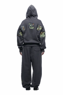 WAFFLE LINED ZIP HOODIE GREY CAMO(Waffle Lined Zip Hoodie Grey Camo) -6PM CLOTHING SALE 1337x2005 6PM Spring 0159 250310 6PM ECOM LOOK 01 251 min