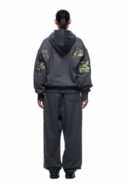 WAFFLE LINED ZIP HOODIE GREY CAMO(Waffle Lined Zip Hoodie Grey Camo) -6PM CLOTHING SALE 1337x2005 6PM Spring 0160 250310 6PM ECOM LOOK 01 171 min