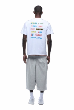 MULTI LOGO TEE WHITE(Multi Logo Tee White) -6PM CLOTHING SALE 1337x2005 6PM 0030 2500610 6PM ECOM LOOK 35 1272 min