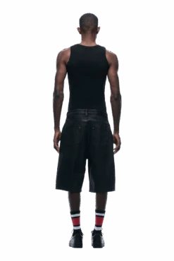 COATED DENIM SHORTS BLACK(Coated Denim Shorts Black 25) -6PM CLOTHING SALE 1337x2005 6PM 0090 2500610 6PM ECOM LOOK 25 0808 min