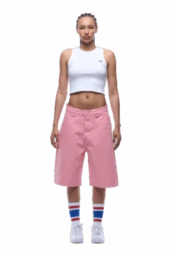 COATED DENIM SHORTS PINK(Coated Denim Shorts Pink) -6PM CLOTHING SALE 1337x2005 6PM 0101 2500610 6PM ECOM LOOK 23 0814 min