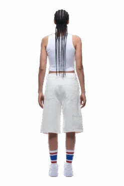 NEEDLEPUNCH CARPENTER SHORTS WHITE(Needlepunch Carpenter Shorts White) -6PM CLOTHING SALE 1337x2005 6PM 0114 2500610 6PM ECOM LOOK 20 0948