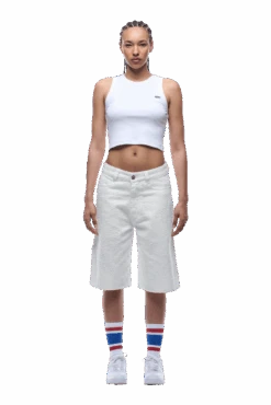 NEEDLEPUNCH CARPENTER SHORTS WHITE(Needlepunch Carpenter Shorts White) -6PM CLOTHING SALE 1337x2005 6PM 0116 2500610 6PM ECOM LOOK 20 0937