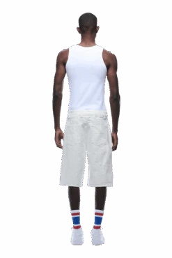 NEEDLEPUNCH CARPENTER SHORTS WHITE(Needlepunch Carpenter Shorts White) -6PM CLOTHING SALE 1337x2005 6PM 0117 2500610 6PM ECOM LOOK 20 0645