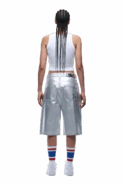 COATED DENIM SHORTS SILVER SURFER(Coated Denim Shorts Silver Surfer) 15 COATED DENIM SHORTS SILVER SURFER(Coated Denim Shorts Silver Surfer) -6PM CLOTHING SALE 1337x2005 6PM 0126 2500610 6PM ECOM LOOK 18 1604