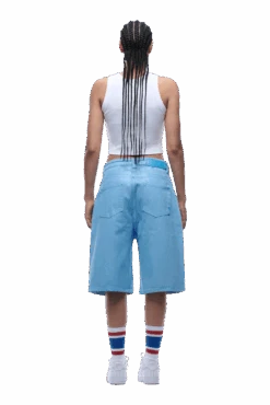 COATED DENIM SHORTS BABY BLUE(Coated Denim Shorts Baby Blue) -6PM CLOTHING SALE 1337x2005 6PM 0138 2500610 6PM ECOM LOOK 16 1027