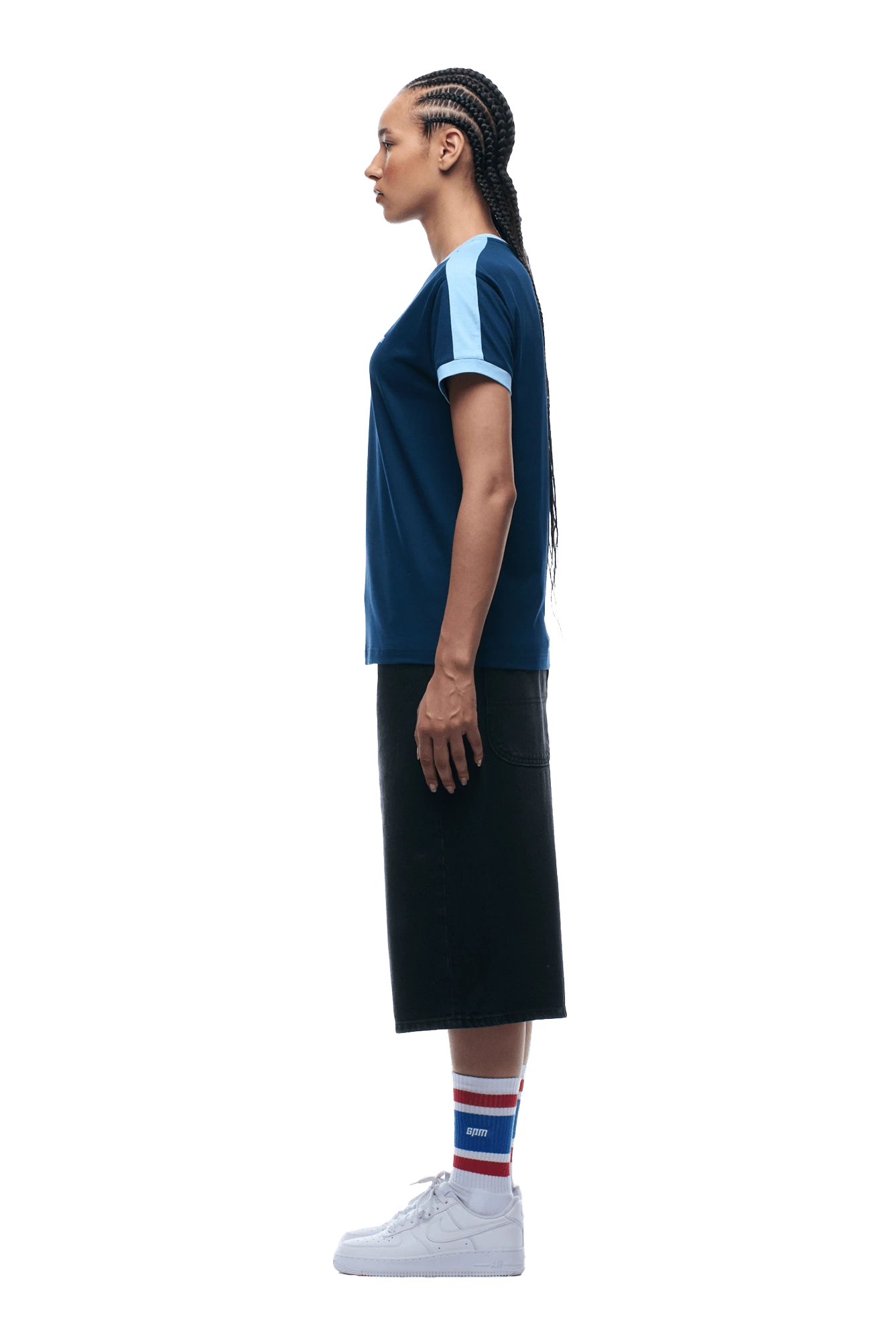 SLIM FIT RINGER TEE NAVY(Slim Fit Ringer Tee Navy) 8 SLIM FIT RINGER TEE NAVY(Slim Fit Ringer Tee Navy) - Image 6