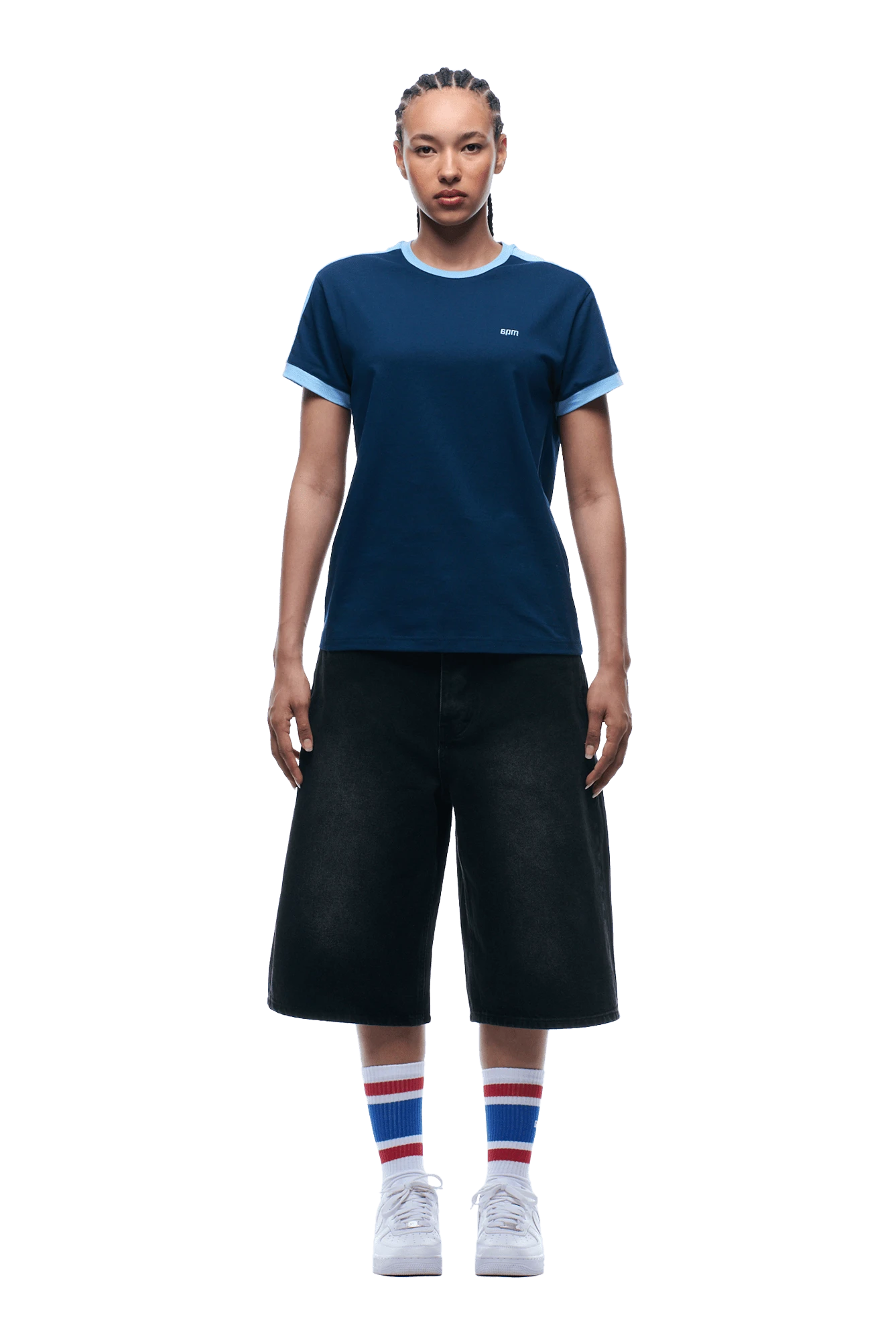 SLIM FIT RINGER TEE NAVY(Slim Fit Ringer Tee Navy) 7 SLIM FIT RINGER TEE NAVY(Slim Fit Ringer Tee Navy) - Image 5