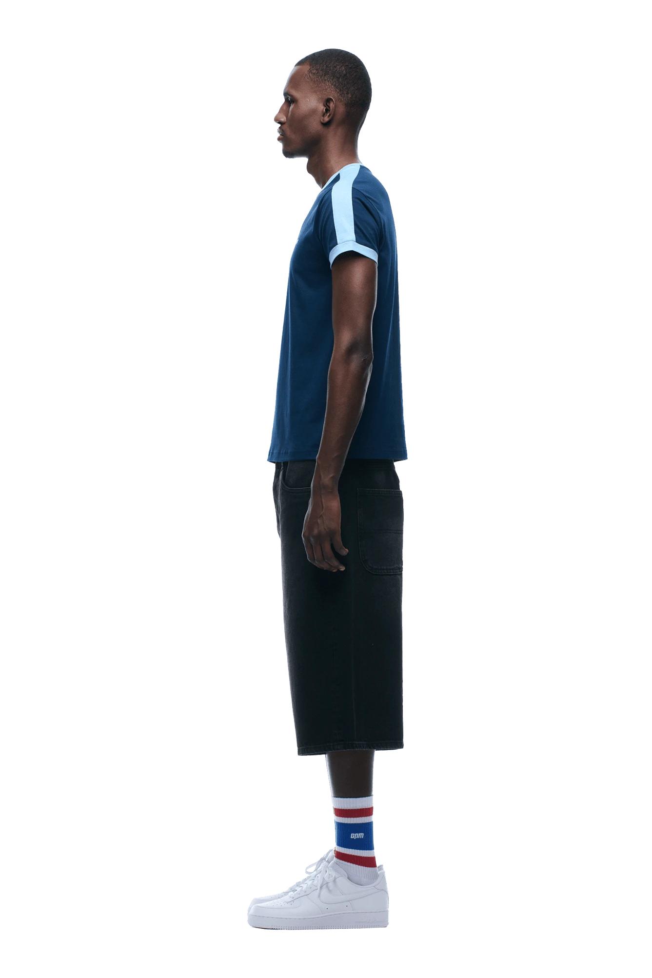 SLIM FIT RINGER TEE NAVY(Slim Fit Ringer Tee Navy) 5 SLIM FIT RINGER TEE NAVY(Slim Fit Ringer Tee Navy) - Image 3