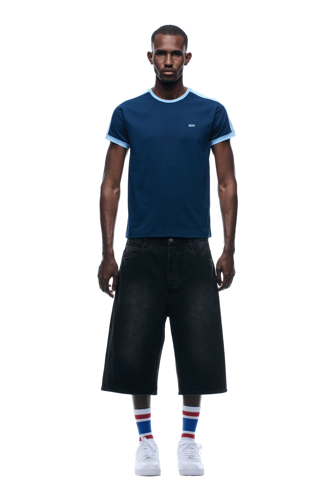 SLIM FIT RINGER TEE NAVY(Slim Fit Ringer Tee Navy) 4 SLIM FIT RINGER TEE NAVY(Slim Fit Ringer Tee Navy) - Image 2