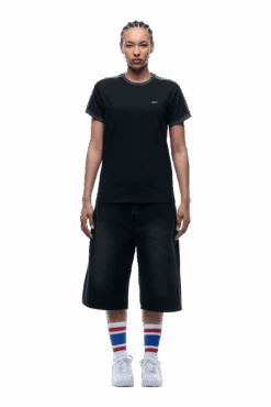 SLIM FIT RINGER TEE BLACK(Slim Fit Ringer Tee Black) -6PM CLOTHING SALE 1337x2005 6PM 0161 2500610 6PM ECOM LOOK 12 0688