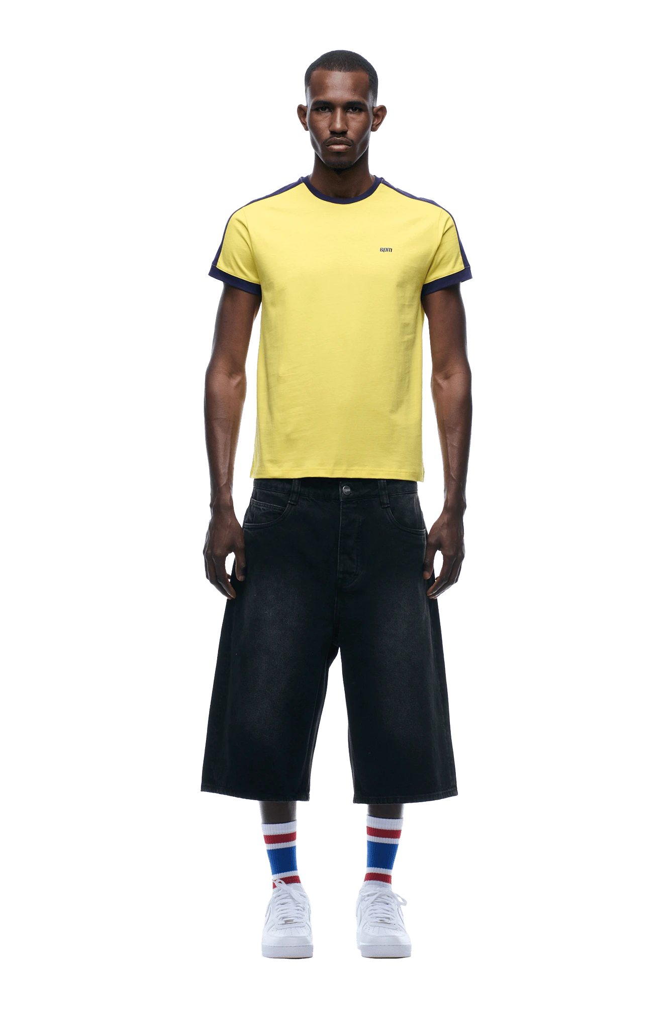 SLIM FIT RINGER TEE YELLOW(Slim Fit Ringer Tee Yellow) 4 SLIM FIT RINGER TEE YELLOW(Slim Fit Ringer Tee Yellow) - Image 2