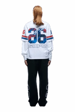 NFL LAYERED MESH LONGSLEEVE WHITE(Nfl Double Longsleeve White) -6PM CLOTHING SALE 1337x2005 6pm NSL 0015 2501 6PM ECOM LOOK 05 0460
