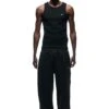 NEOPRENE TRACK PANTS BLACK(Track Pants Interlock Black) -6PM CLOTHING SALE 1337x2005 0060 141124 6PM BF24 LOOK 11 0437