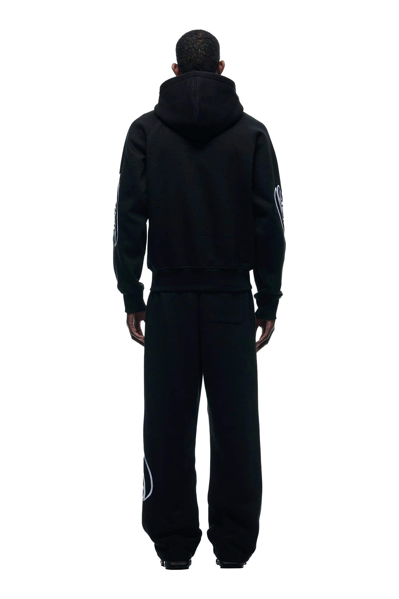 WAVE LOGO ZIP HOODIE BLACK(Zip Hoodie With Wave Logo Black) 5 WAVE LOGO ZIP HOODIE BLACK(Zip Hoodie With Wave Logo Black) - Image 3