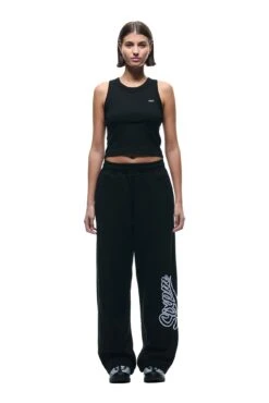 WAVE LOGO OPEN LEG BLACK(Open Leg Jogger With Wave Logo Black) -6PM CLOTHING SALE 1337x2005 0096 141124 6PM BF24 LOOK 17 0582