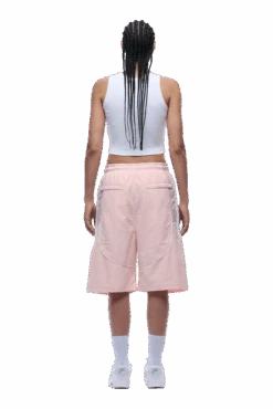 BAGGY WARM UP SHORTS PINK(Baggy Warm Up Track Shorts Pink) -6PM CLOTHING SALE 1337x2005 px 6PM 0006 250630 6PM ECOM LOOK 08 1869 min