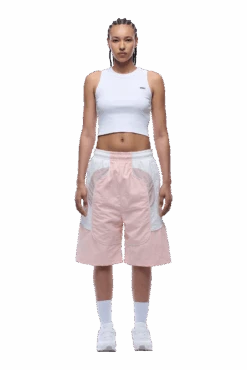 BAGGY WARM UP SHORTS PINK(Baggy Warm Up Track Shorts Pink) -6PM CLOTHING SALE 1337x2005 px 6PM 0008 250630 6PM ECOM LOOK 08 1849 min