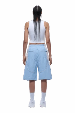 BAGGY WARM UP SHORTS ICE BLUE(Baggy Warm Up Track Shorts Ice Blue) -6PM CLOTHING SALE 1337x2005 px 6PM 0012 250630 6PM ECOM LOOK 07 1816 min
