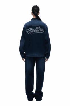 SCRIPT LOGO DENIM JACKET DARK BLUE(Script Logo Denim Jacket Dark Blue) -6PM CLOTHING SALE 2005x1337 0055 240425 6PM ECOM LOOK 8 0541 min